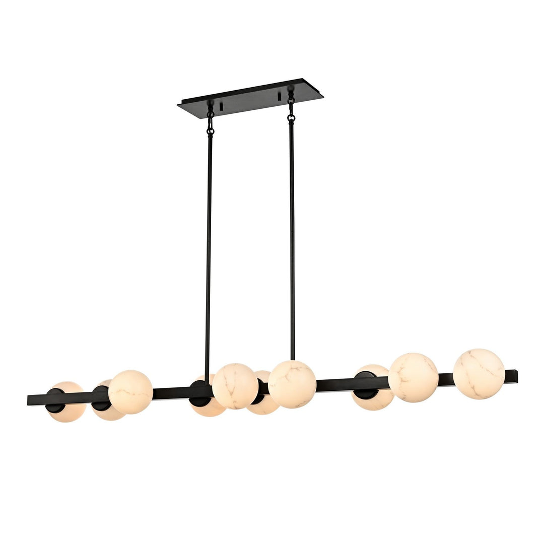 DVI Canada - DVP26841EB-GFA - Ten Light Linear Pendant - Ville Marie - Ebony