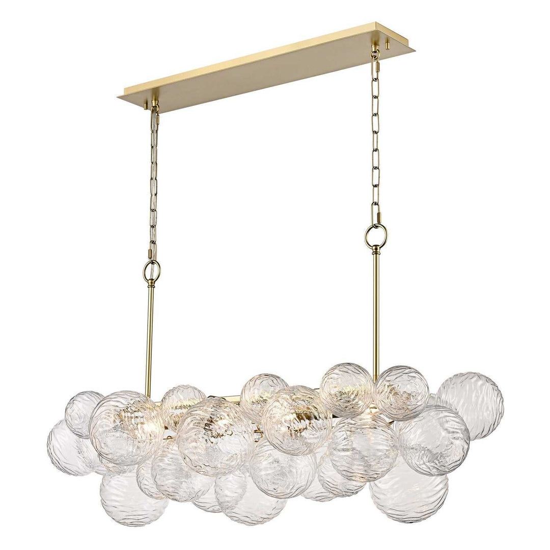 DVI Canada - DVP32802PSB-WVC - Six Light Linear Pendant - Comet - Painted Satin Brass