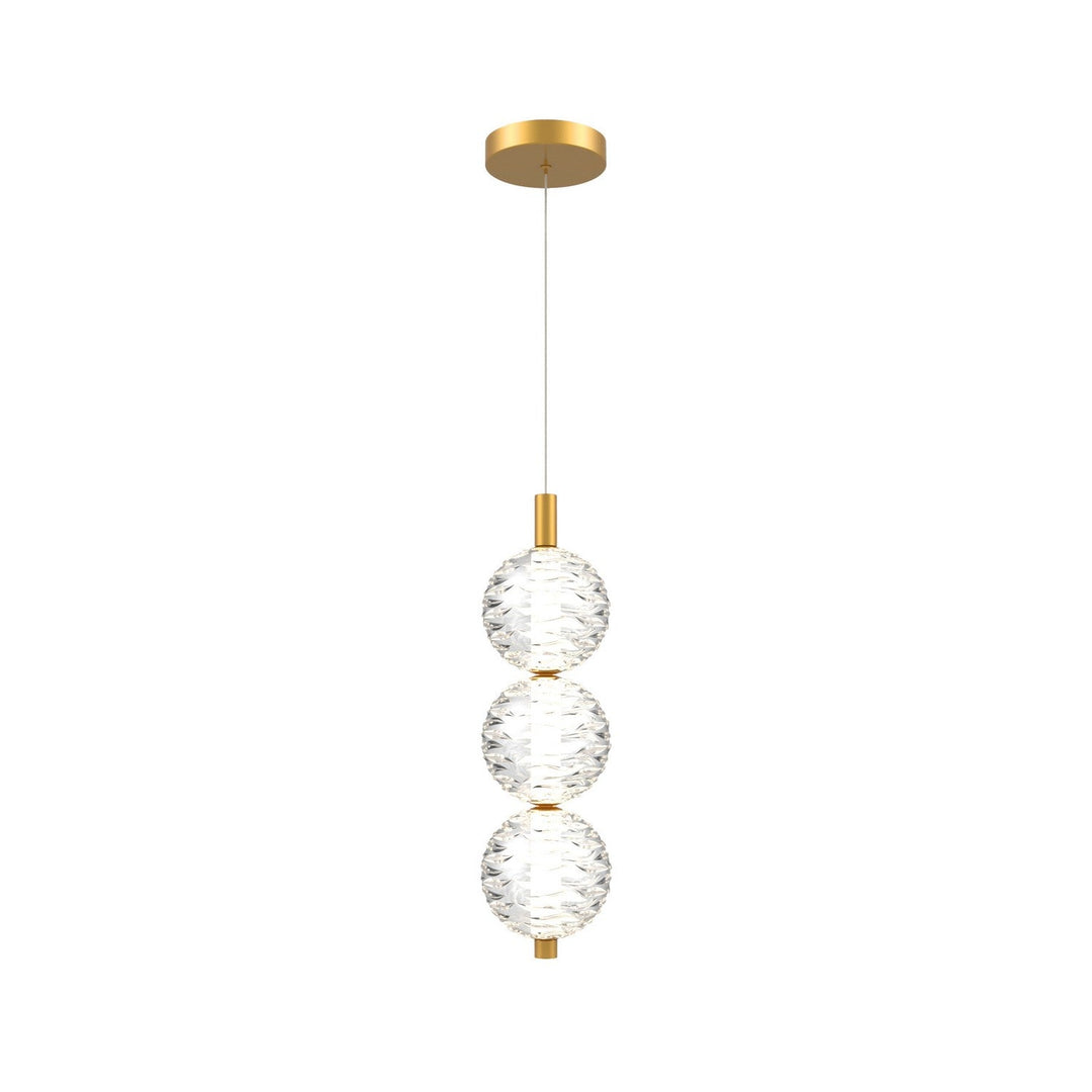 DVI Canada - DVP32810PSB-WVC - LED Pendant - Comet - Painted Satin Brass