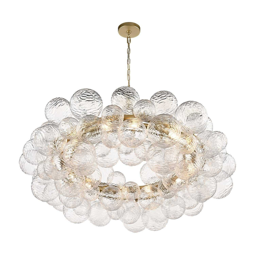 DVI Canada - DVP32850PSB-WVC - 12 Light Chandelier - Comet - Painted Satin Brass