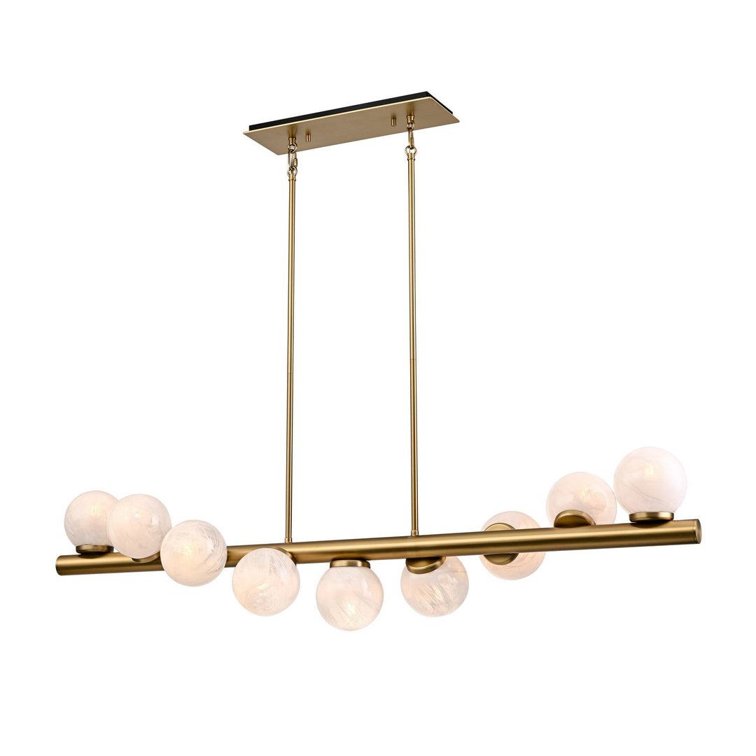 DVI Canada - DVP37904BR-MS - Nine Light Linear Pendant - Cirrus - Brass