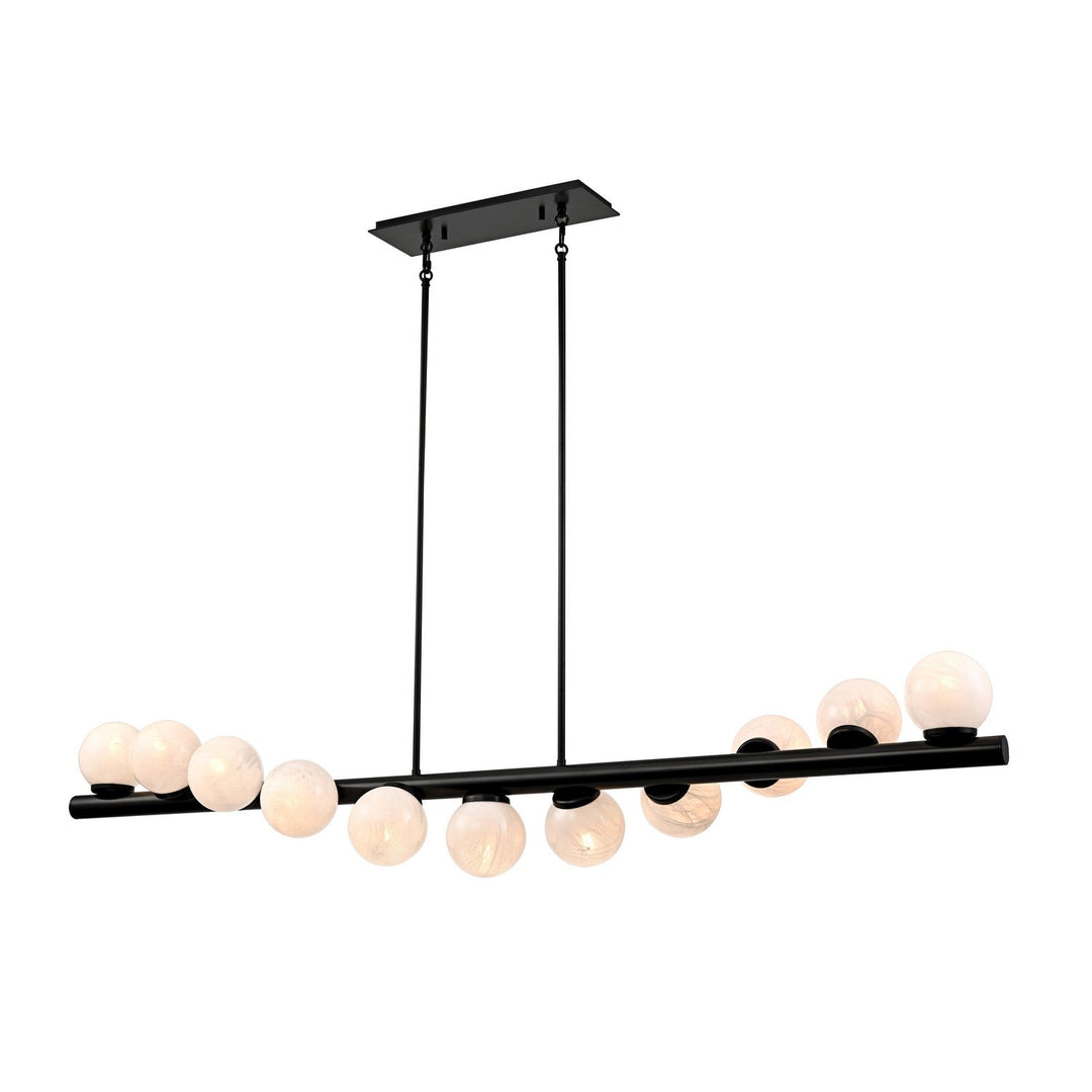 Cirrus 11 Light Linear Pendant in Ebony DVI Canada