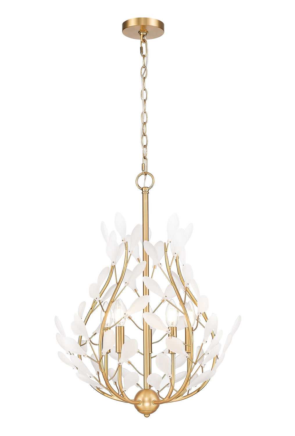 Claudine Five Light Chandelier in Modern Gold Z-Lite Canada