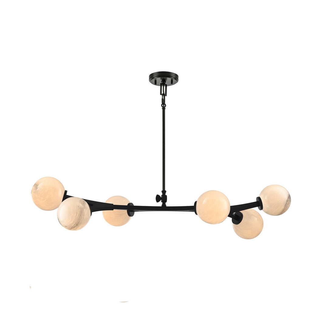 DVI Canada - DVP45302EB-PG - Six Light Linear Pendant - Mace - Ebony