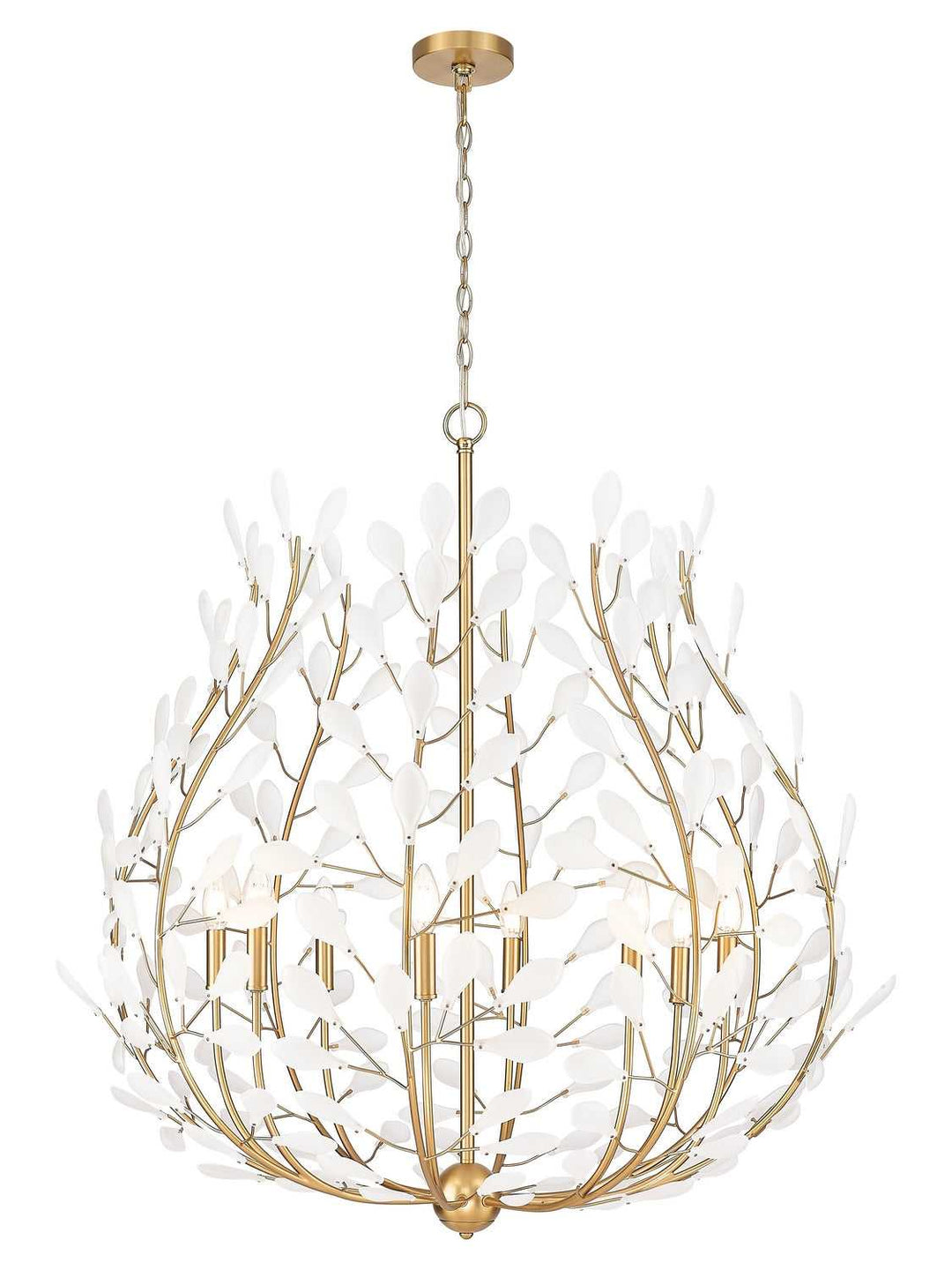 Claudine Eight Light Chandelier in Modern Gold Z-Lite Canada
