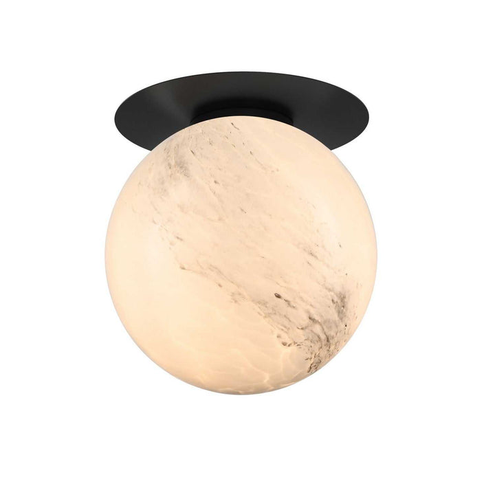Mace Three Light Flushmount in Ebony DVI Canada