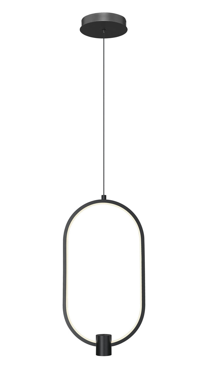 Saros LED Pendant in Matte Black Z-Lite Canada