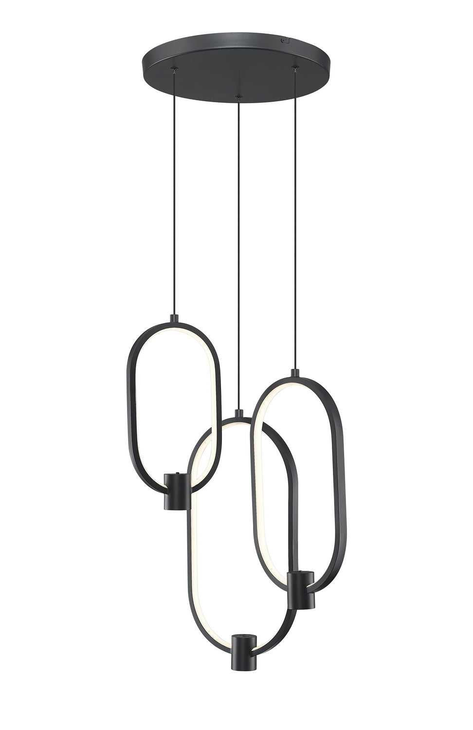 Saros LED Chandelier in Matte Black Z-Lite Canada