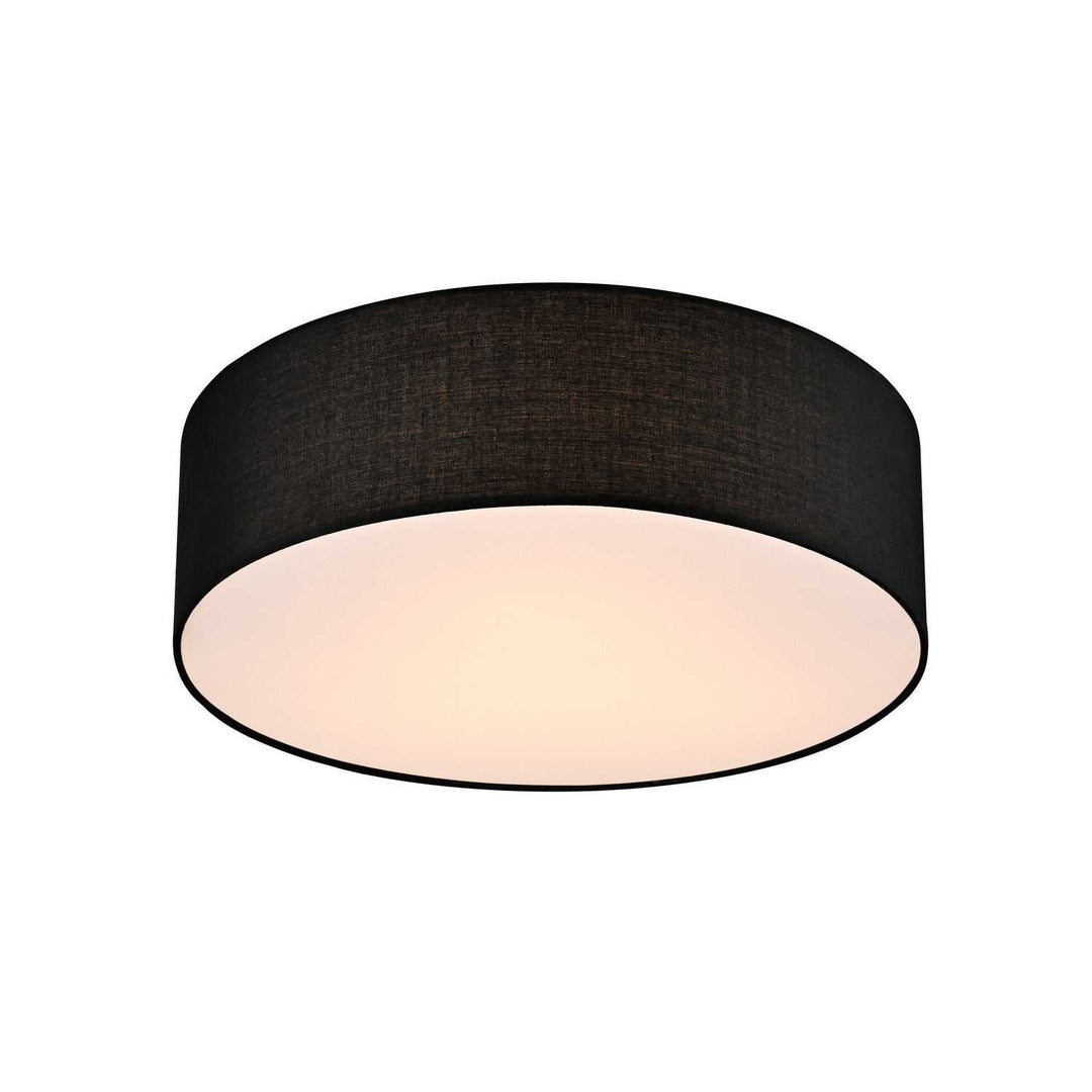 Grove Three Light Flushmount in Black DVI Canada