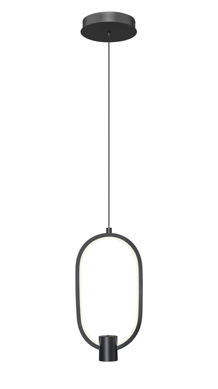 Saros LED Pendant in Matte Black Z-Lite Canada