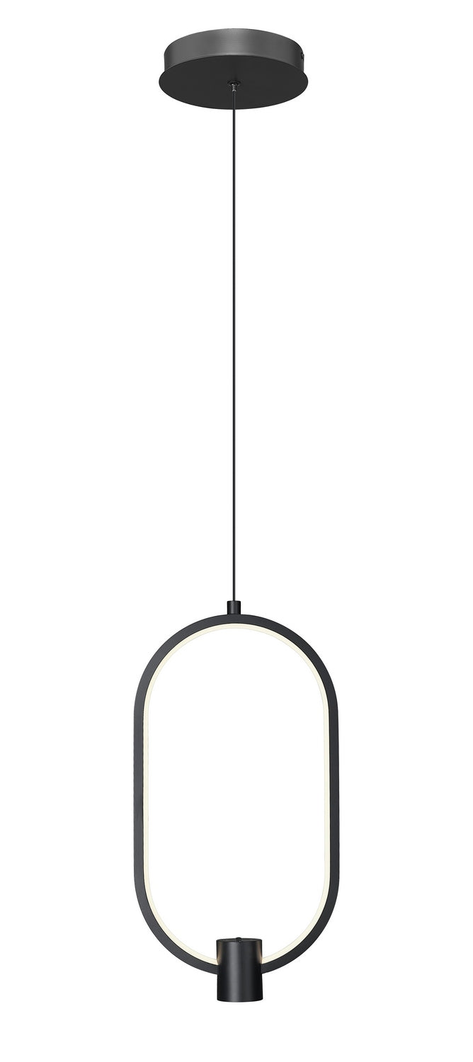 Saros LED Pendant in Matte Black Z-Lite Canada