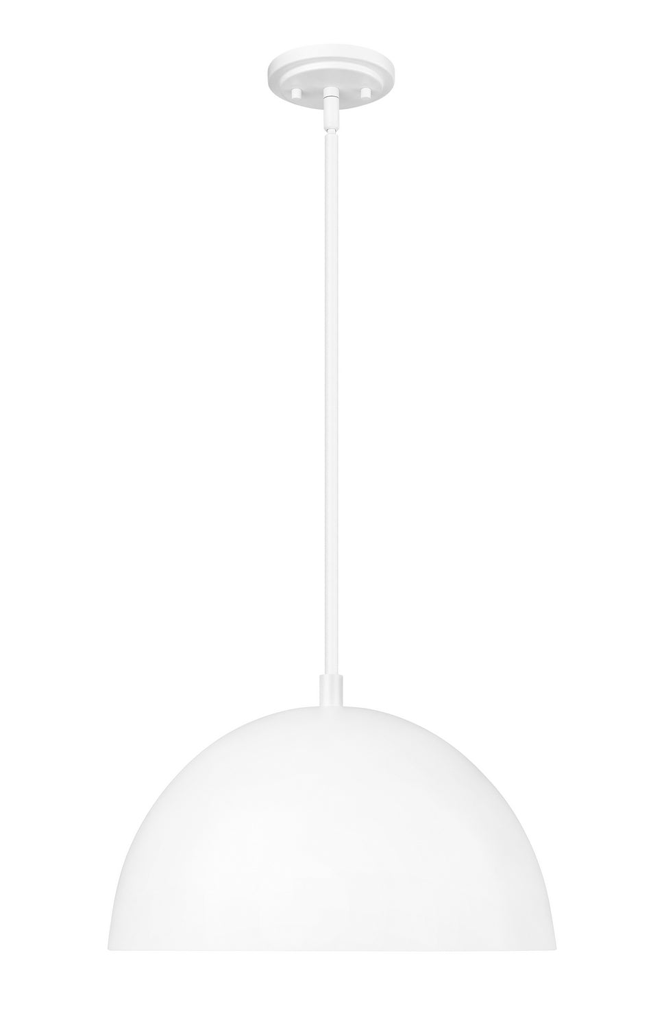 Vega One Light Pendant in Matte White Z-Lite Canada