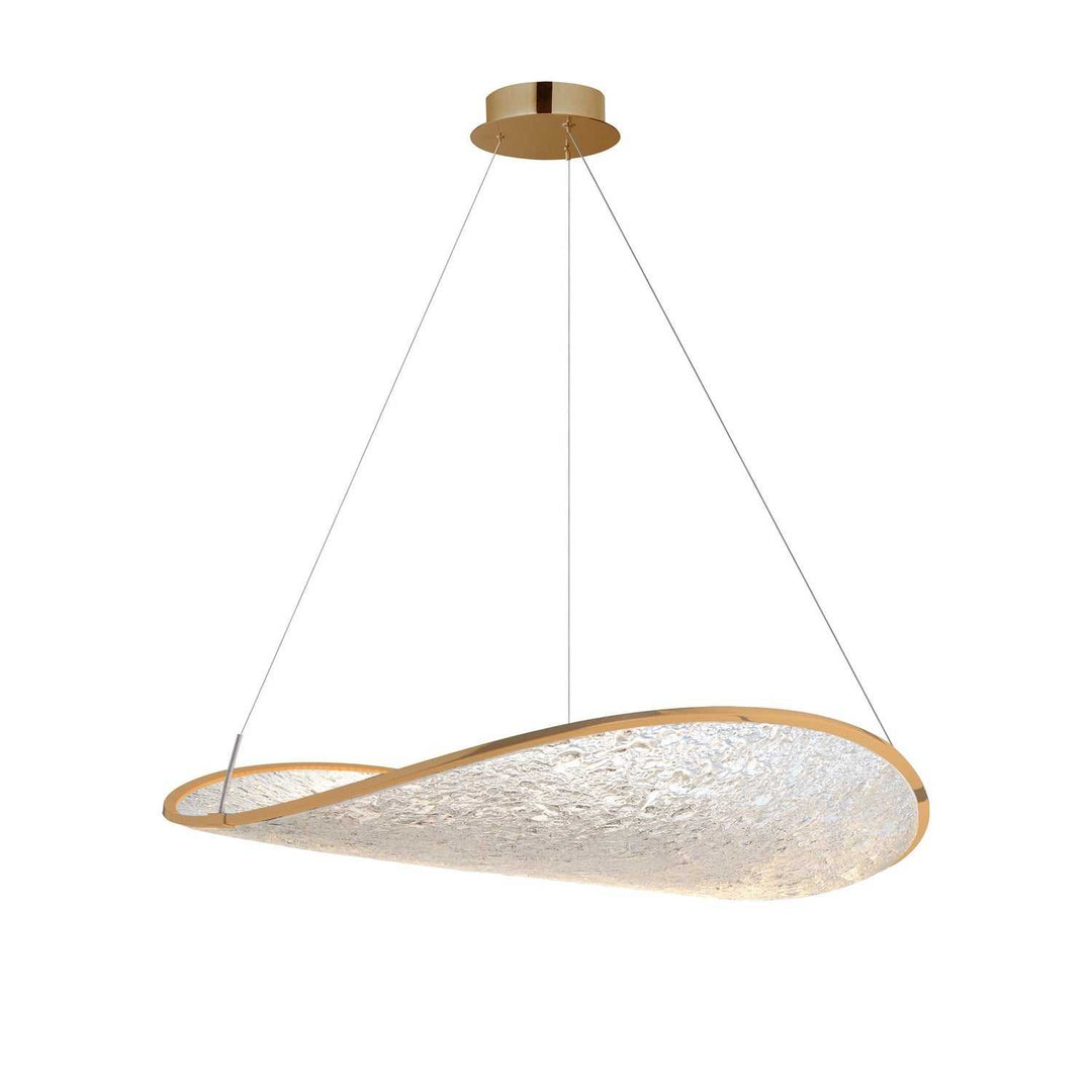 Moonscapes LED Pendant in Brushed Champagne ET2