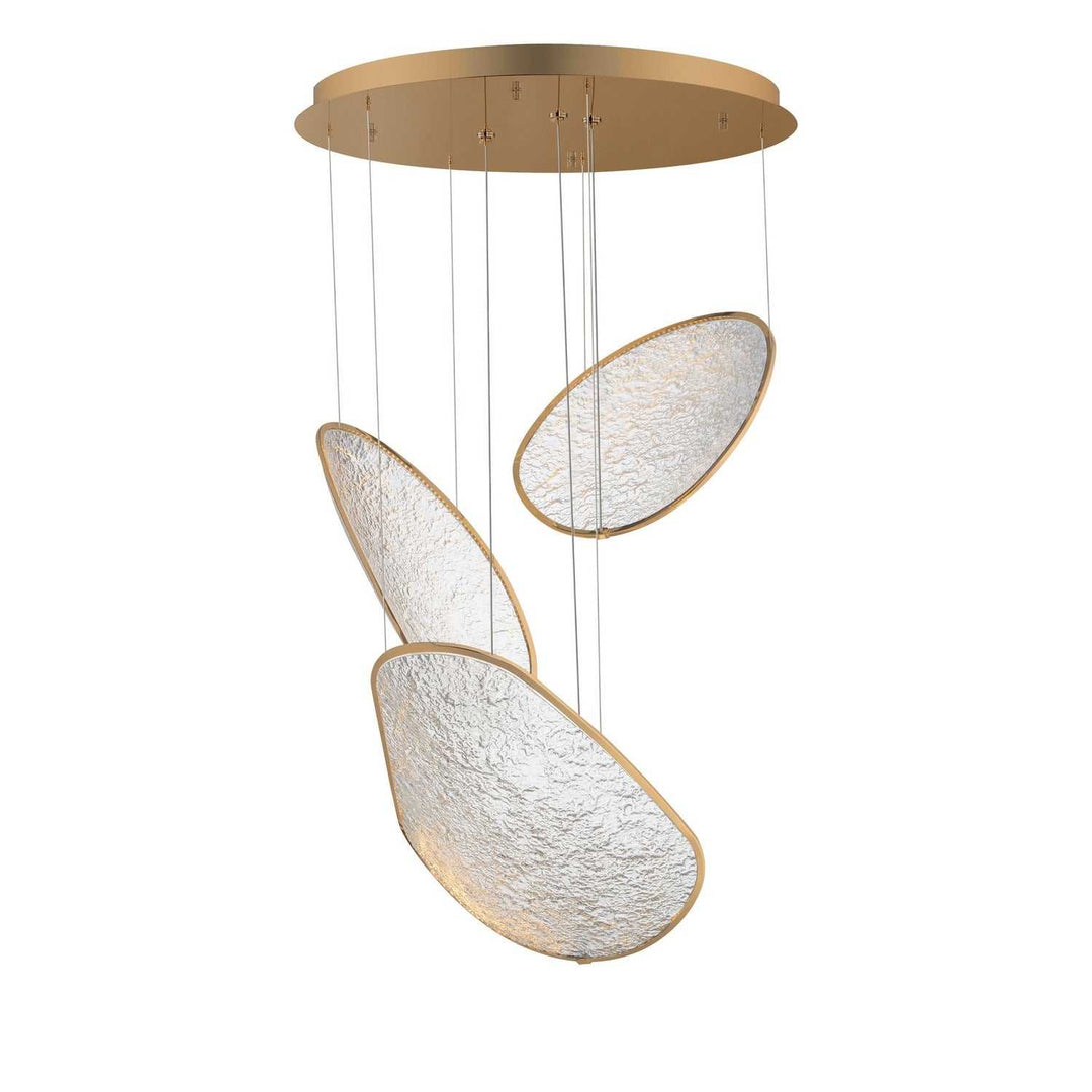 Moonscapes LED Pendant in Brushed Champagne ET2