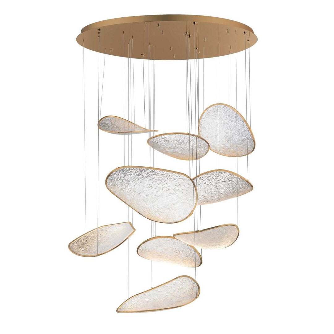 Moonscapes LED Pendant in Brushed Champagne ET2