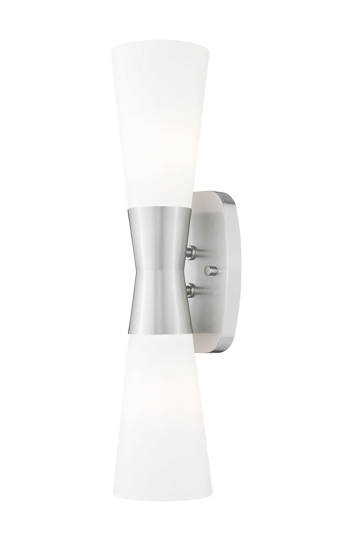 Emrys Two Light Wall Sconce in Brushed Nickel Z-Lite Canada