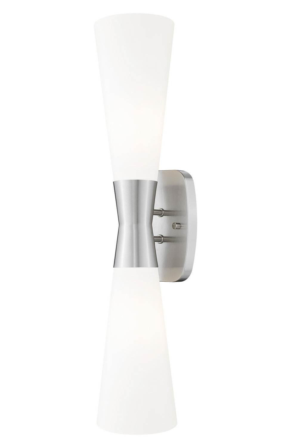 Emrys Two Light Wall Sconce in Brushed Nickel Z-Lite Canada