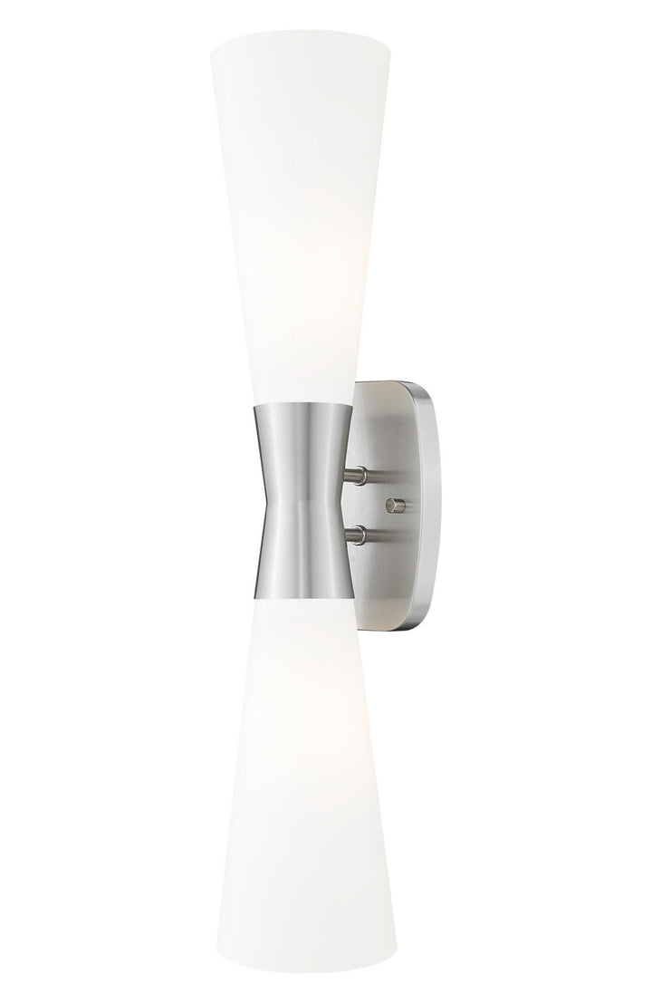 Emrys Two Light Wall Sconce in Brushed Nickel Z-Lite Canada