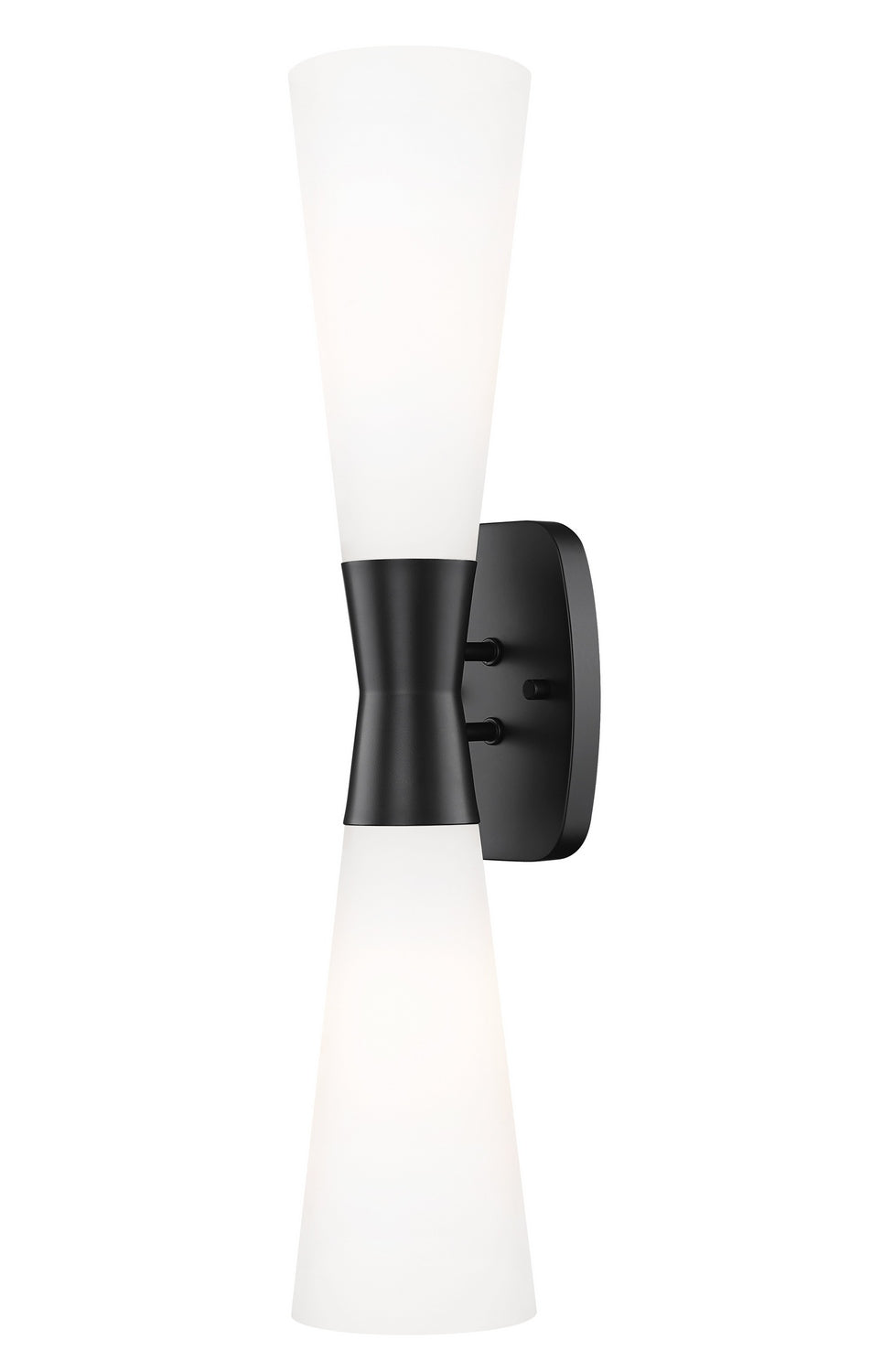 Emrys Two Light Wall Sconce in Matte Black Z-Lite Canada