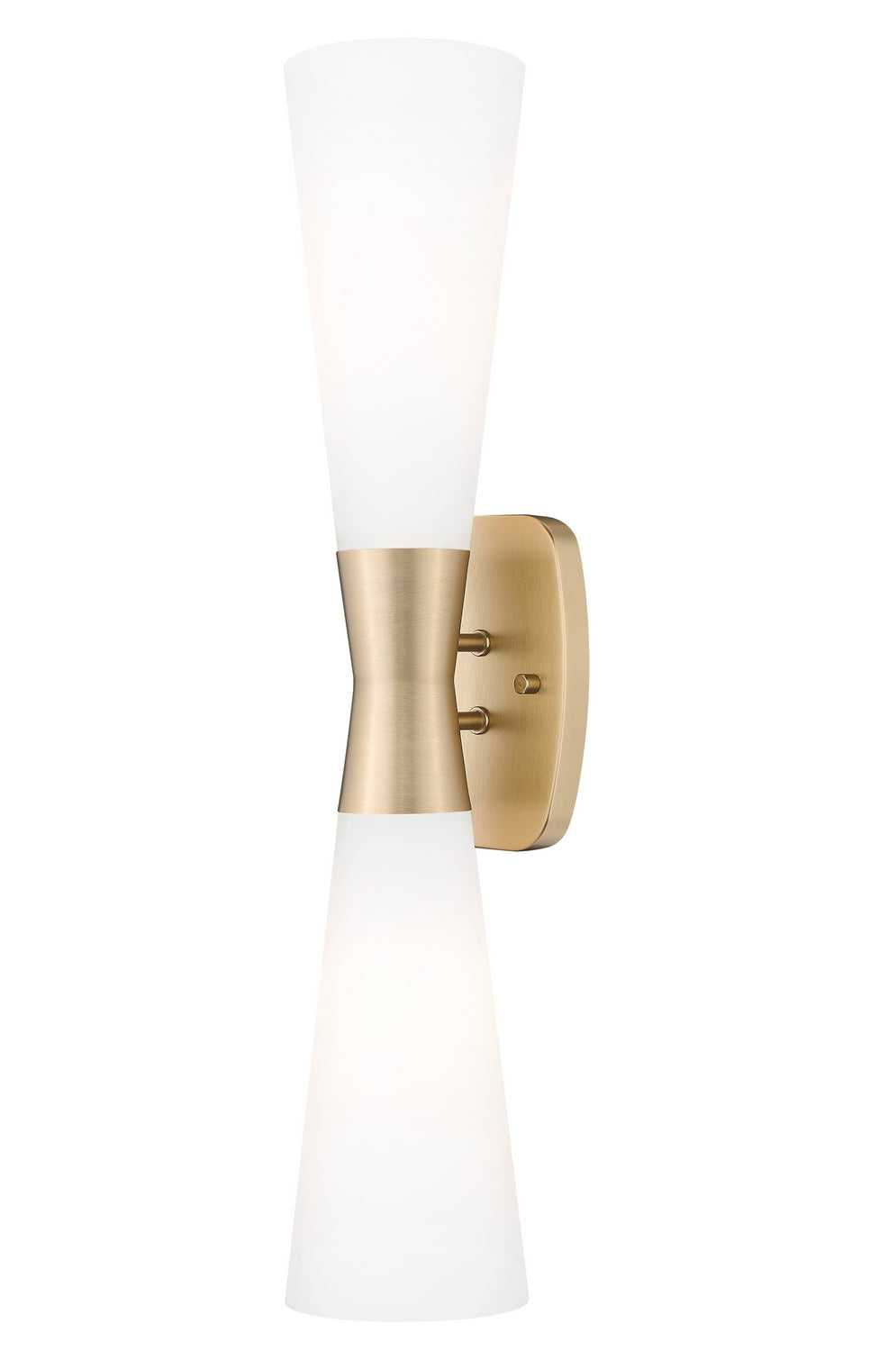 Emrys Two Light Wall Sconce in Modern Gold Z-Lite Canada