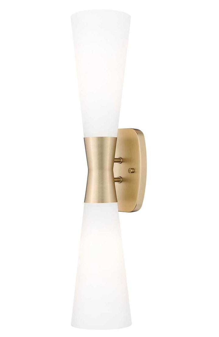 Emrys Two Light Wall Sconce in Modern Gold Z-Lite Canada