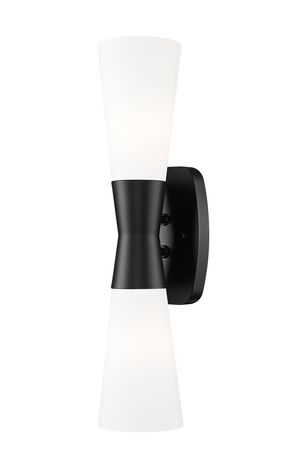 Emrys Two Light Wall Sconce in Matte Black Z-Lite Canada