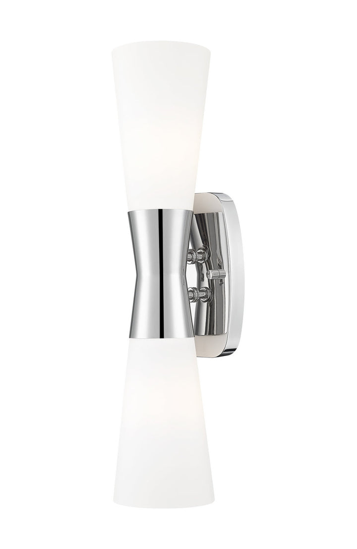 Emrys Two Light Wall Sconce in Polished Nickel Z-Lite Canada