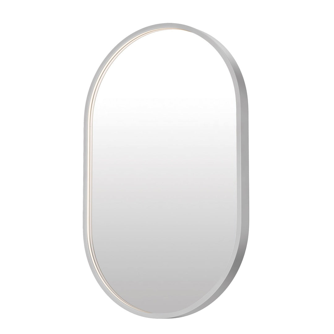 Elisse LED Mirror in Satin Nickel ET2