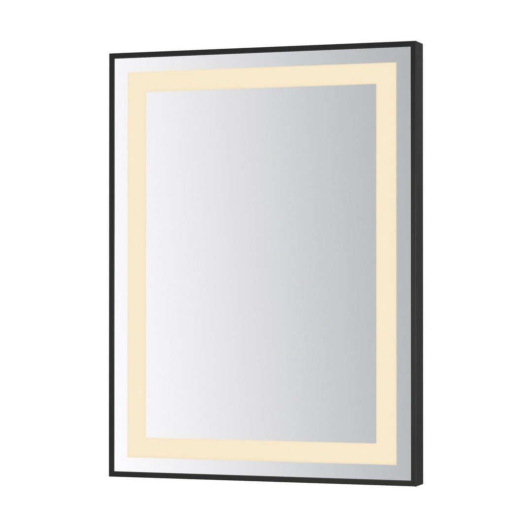 Framed LED Mirror in Black ET2