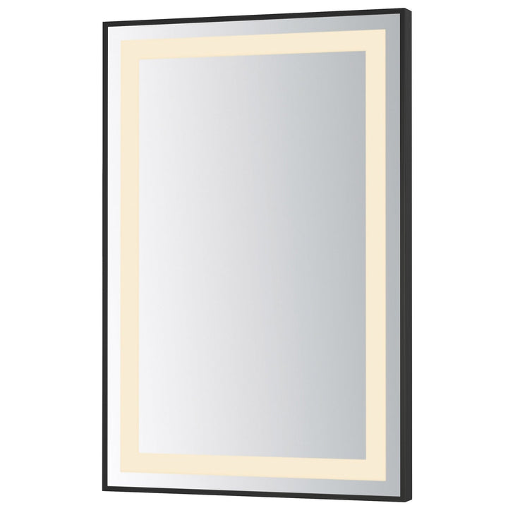 Framed LED Mirror in Black ET2