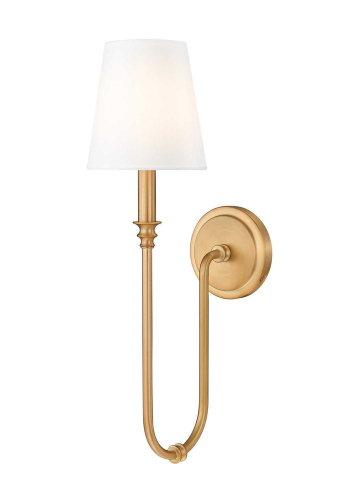 Jisele One Light Wall Sconce in Rubbed Brass Z-Lite Canada