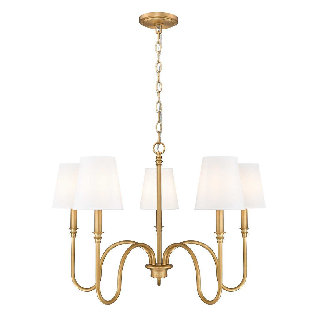 Jisele Five Light Chandelier in Rubbed Brass Z-Lite Canada