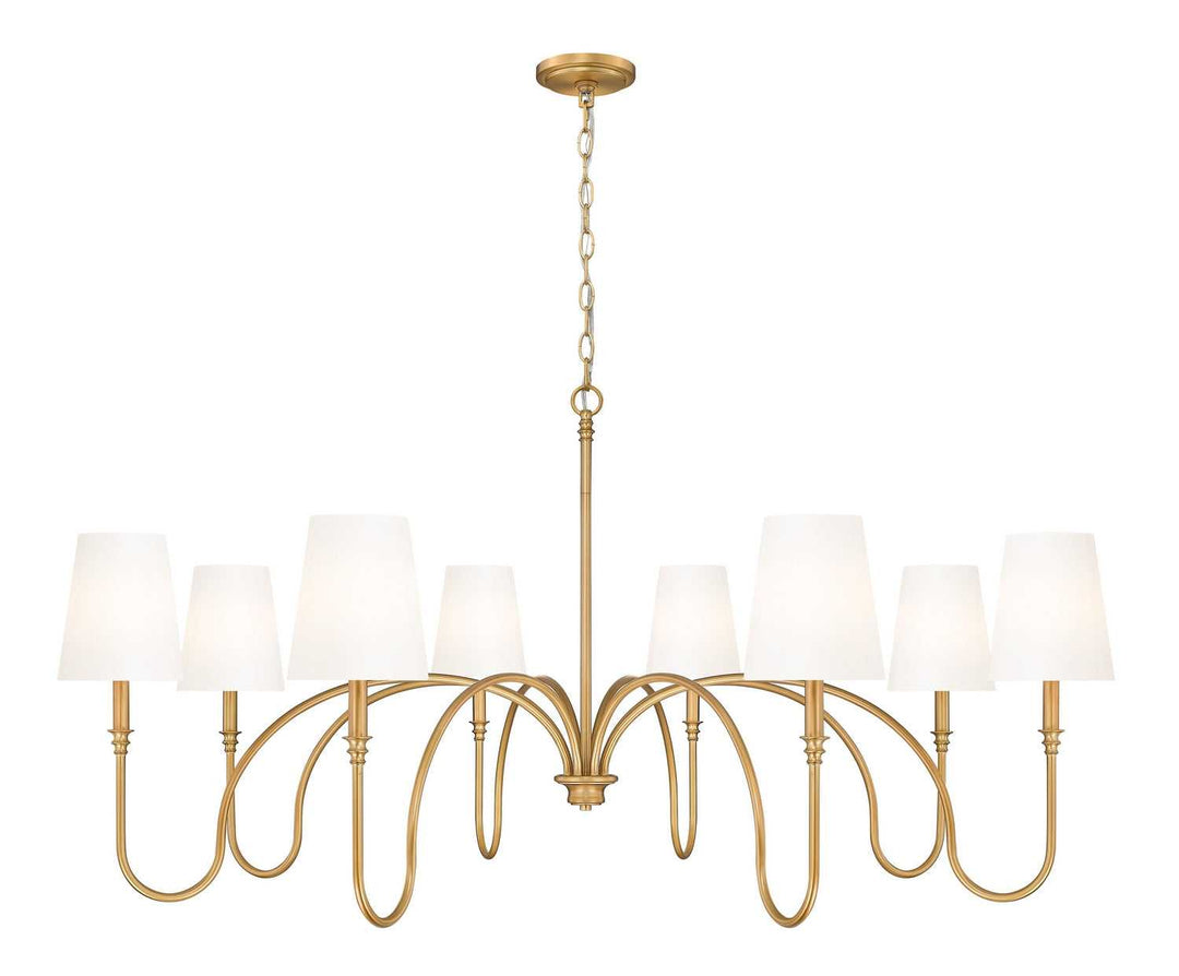 Jisele Eight Light Chandelier in Rubbed Brass Z-Lite Canada