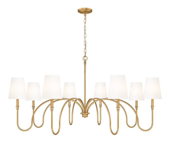 Jisele Eight Light Chandelier in Rubbed Brass Z-Lite Canada
