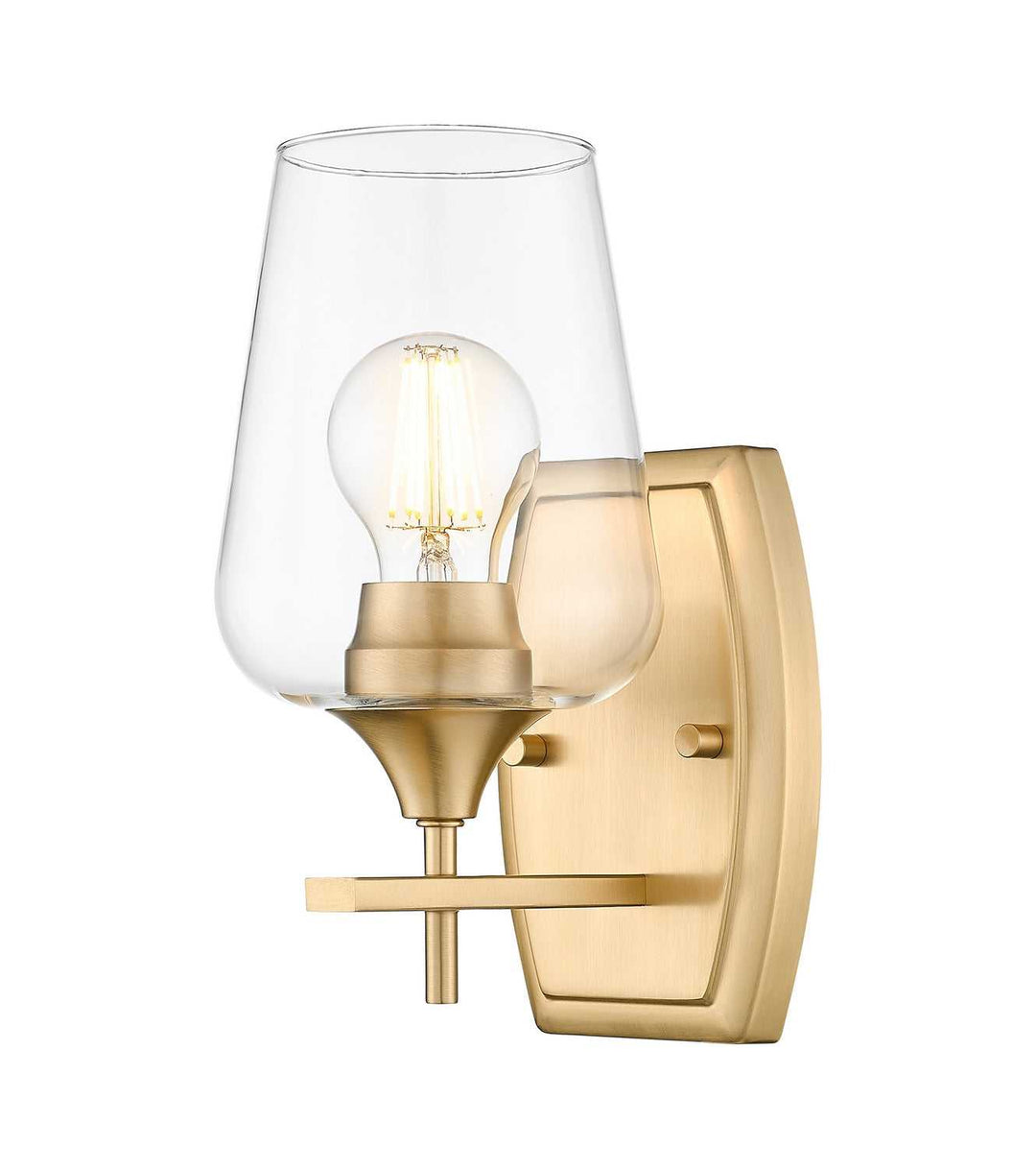 Joliet One Light Wall Sconce in Burnished Brass Z-Lite Canada