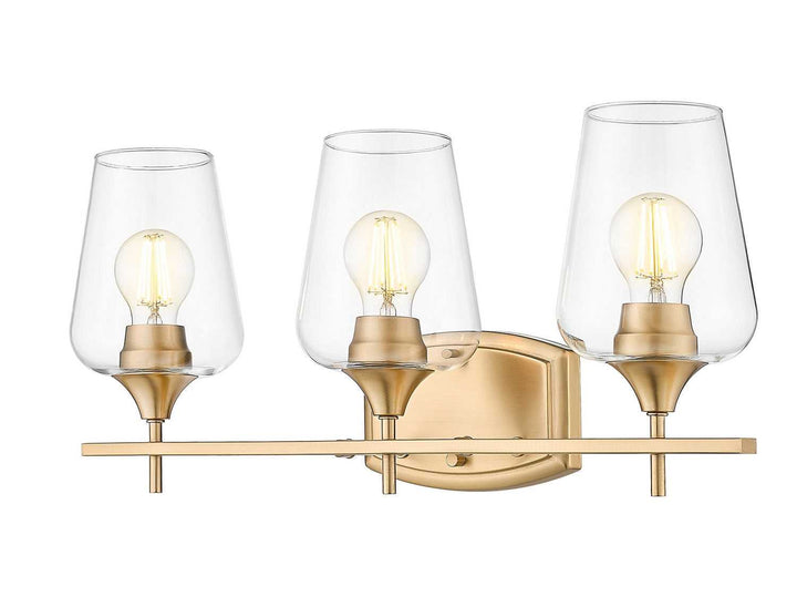 Joliet Three Light Vanity in Burnished Brass Z-Lite Canada