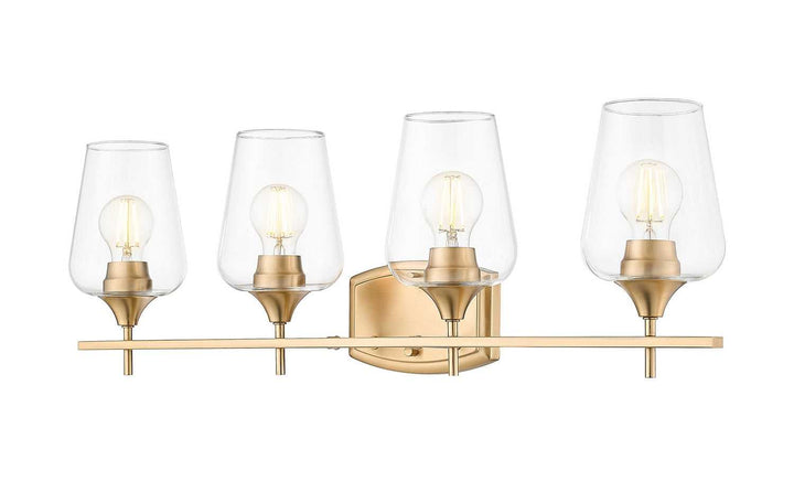 Joliet Four Light Vanity in Burnished Brass Z-Lite Canada