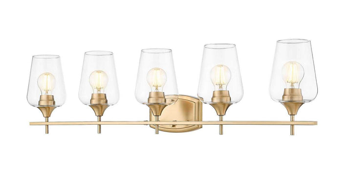 Joliet Five Light Vanity in Burnished Brass Z-Lite Canada