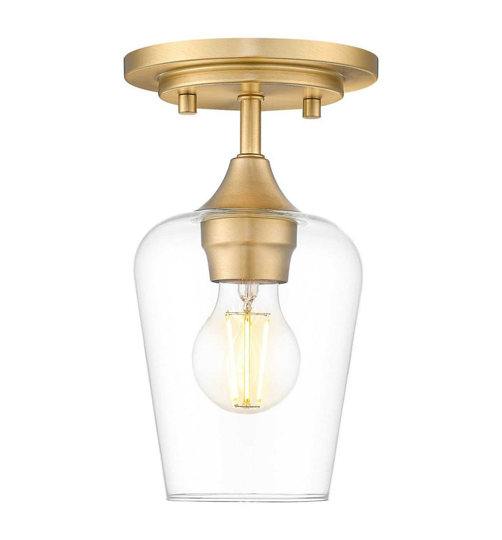 Joliet One Light Flush Mount in Burnished Brass Z-Lite Canada