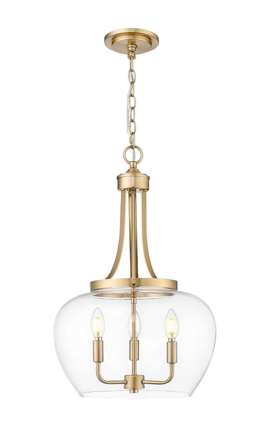 Joliet Three Light Pendant in Burnished Brass Z-Lite Canada
