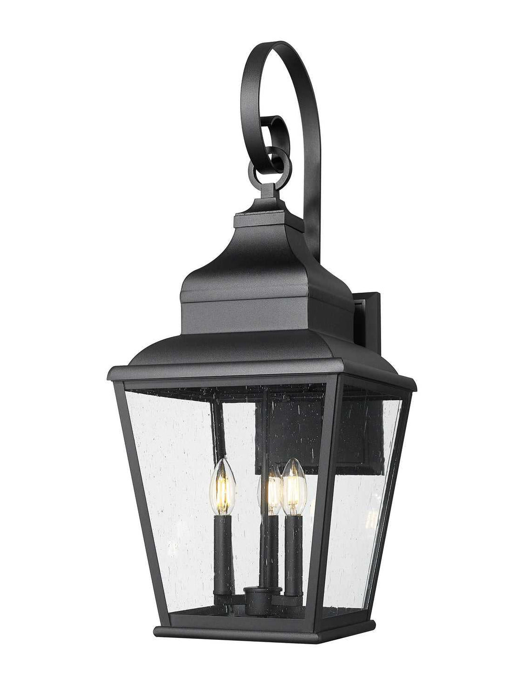 Raphael Three Light Outdoor Wall Mount in Sand Black Z-Lite Canada