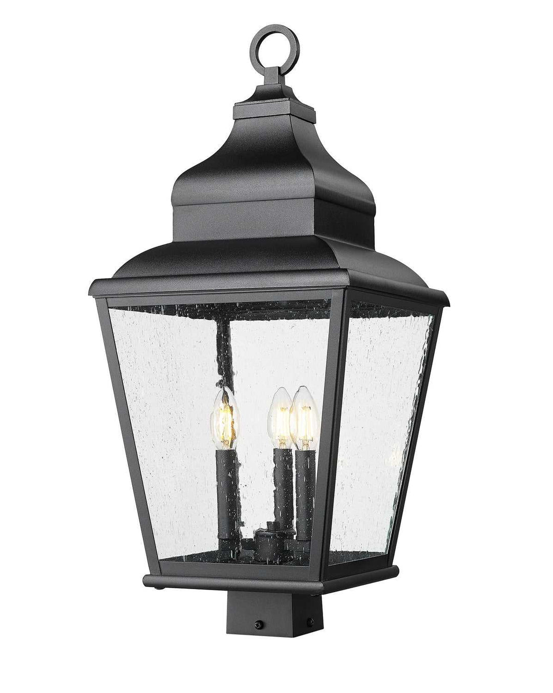 Raphael Three Light Outdoor Post Mount in Sand Black Z-Lite Canada