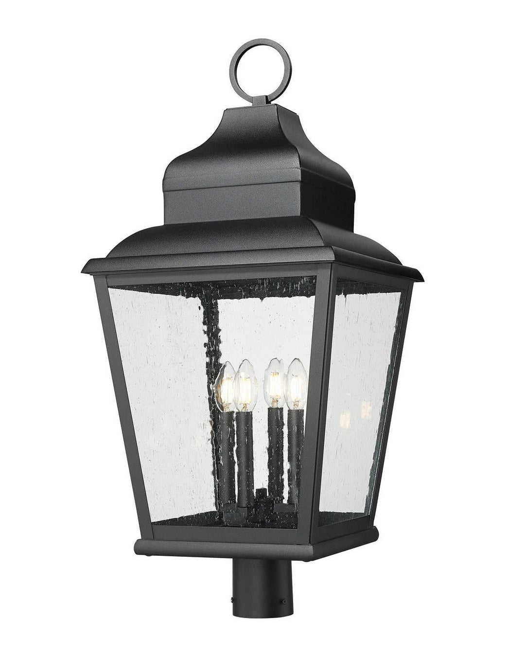 Raphael Four Light Outdoor Post Mount in Sand Black Z-Lite Canada