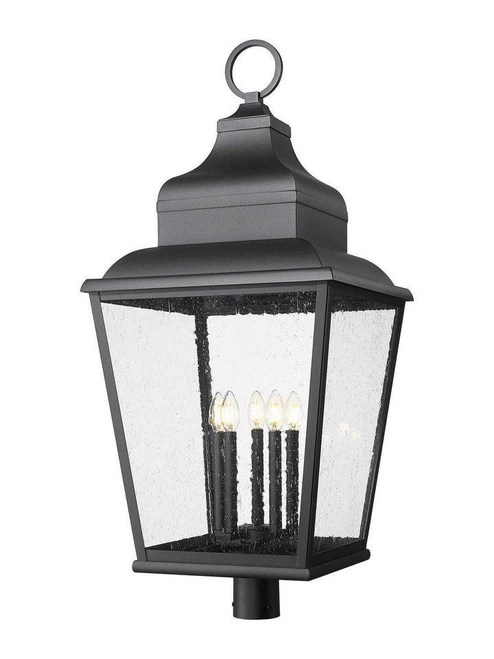 Raphael Five Light Outdoor Post Mount in Sand Black Z-Lite Canada