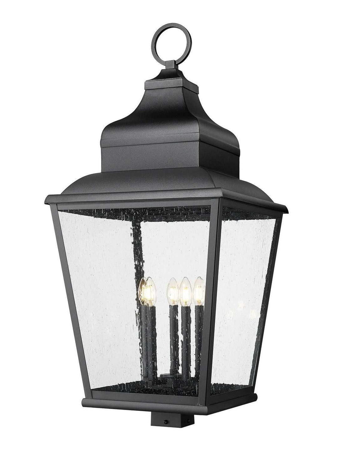 Raphael Five Light Outdoor Post Mount in Sand Black Z-Lite Canada