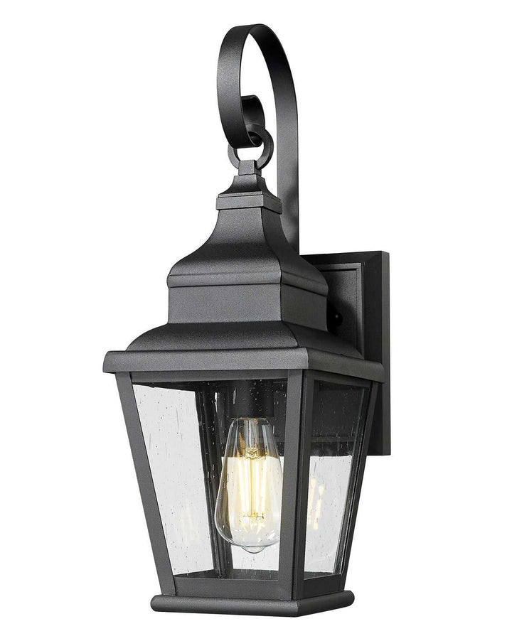 Raphael One Light Outdoor Wall Mount in Sand Black Z-Lite Canada