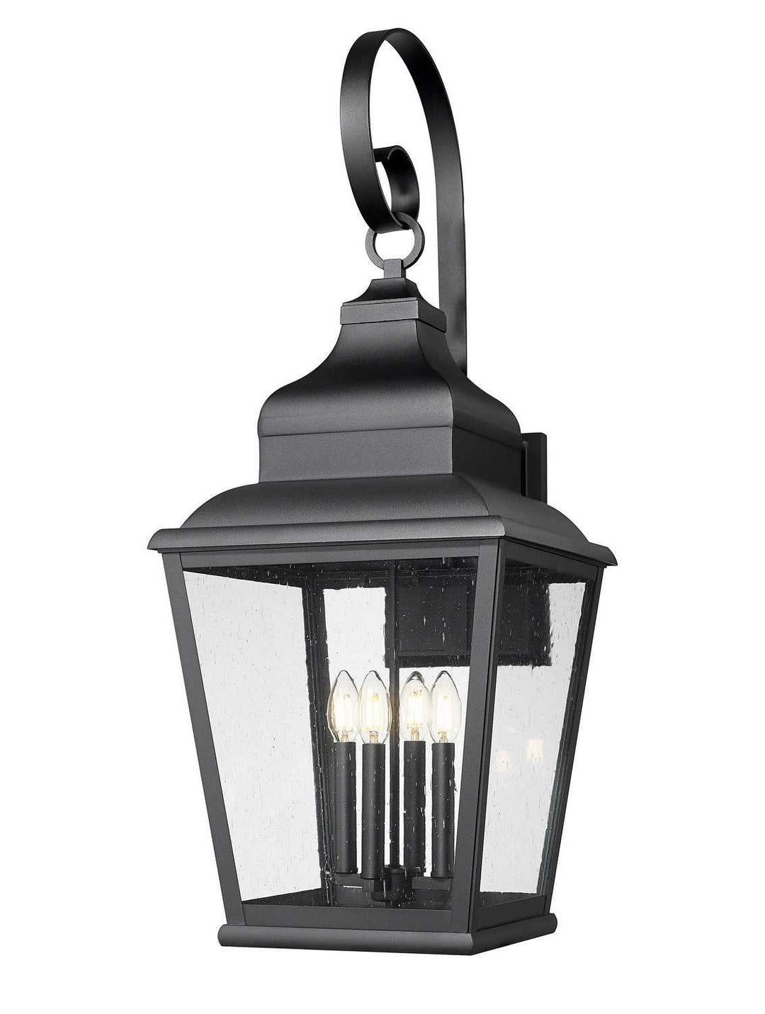 Raphael Four Light Outdoor Wall Mount in Sand Black Z-Lite Canada