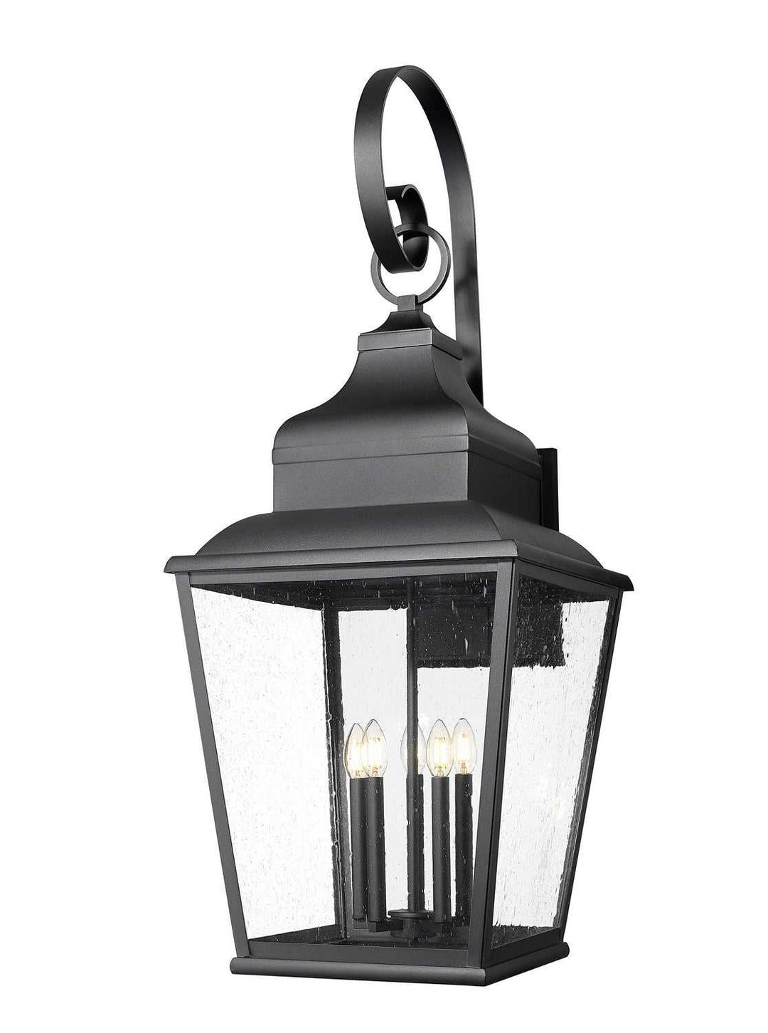 Raphael Five Light Outdoor Wall Mount in Sand Black Z-Lite Canada