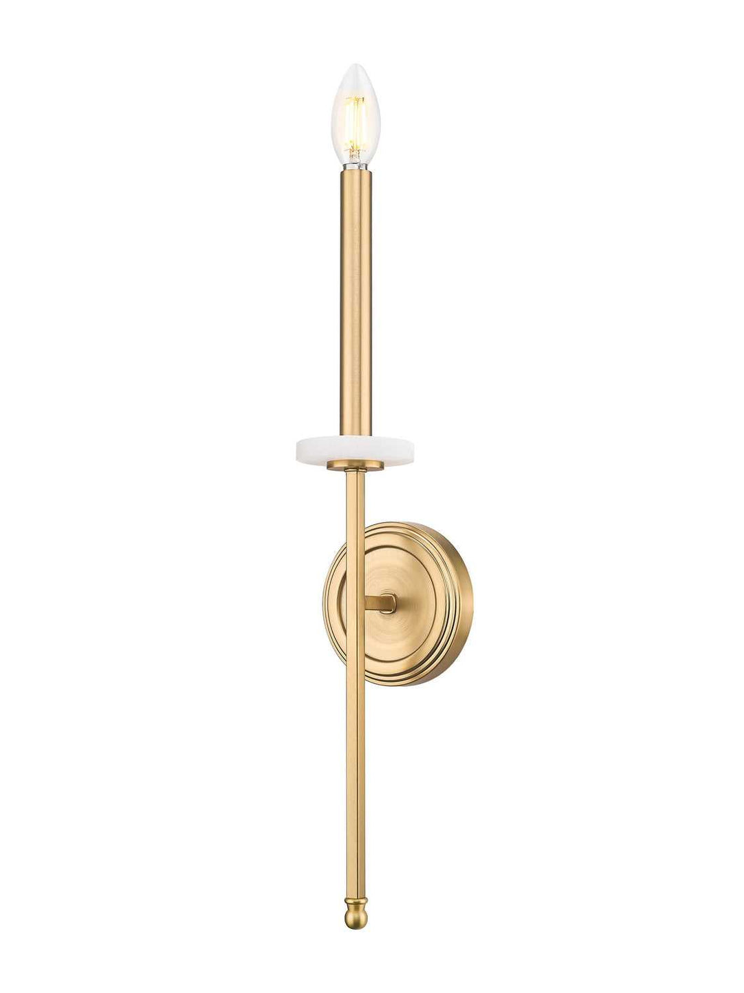Gaultier One Light Wall Sconce in Modern Gold Z-Lite Canada