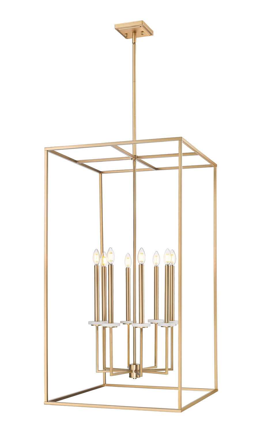 Gaultier Eight Light Chandelier in Modern Gold Z-Lite Canada